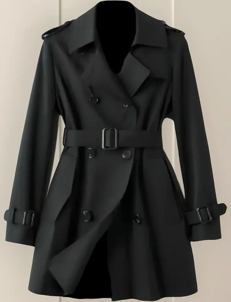 Sobretudo Feminino Elegante Casual Parka Peaky Blinders