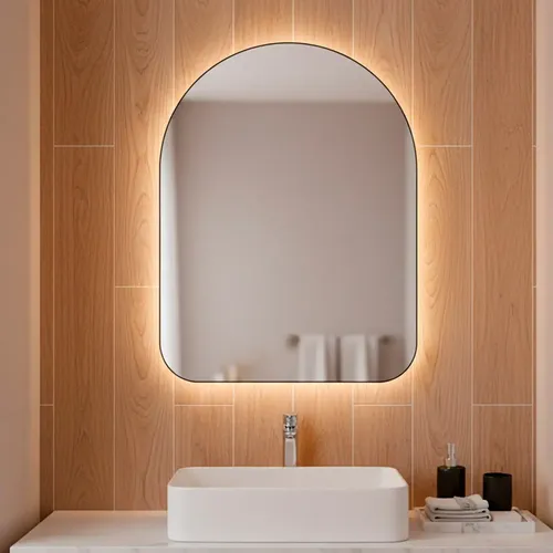 Espelho De Parede Orgânico Led 44x64 P/ Quarto Sala Banheiro