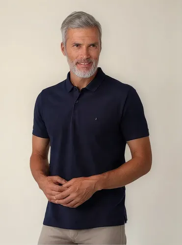 Camiseta Polo Aramis Masculina Basic Piquet Marinho