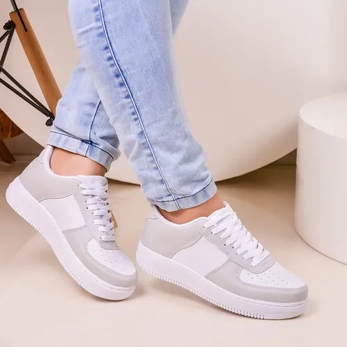 Tênis Feminino Casual Branco Trabalho Dia Macio Air Nearby